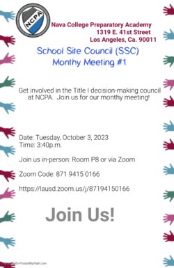 ssc meeting flyer english